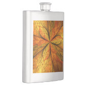 Herfst Plant, modern Abstract fractal kunstblad Flacon (Rechts)