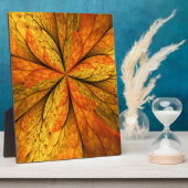 Herfst Plant, modern Abstract fractal kunstblad Fotoplaat (Zijkant)