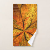 Herfst Plant, modern Abstract fractal kunstblad Handdoek (Handdoek)