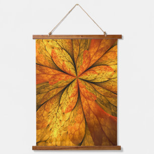 Herfst Plant, modern Abstract fractal kunstblad Hangend Wandkleed