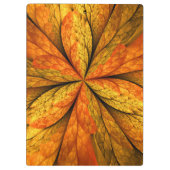 Herfst Plant, modern Abstract fractal kunstblad Klembord (Achterkant)