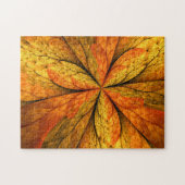 Herfst Plant, modern Abstract fractal kunstblad Legpuzzel (Horizontaal)