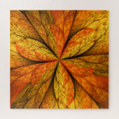 Herfst Plant, modern Abstract fractal kunstblad Legpuzzel (Horizontaal)