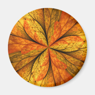 Herfst Plant, modern Abstract fractal kunstblad Magneet