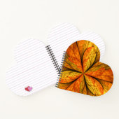 Herfst Plant, modern Abstract fractal kunstblad Notitieboek (Binnen)