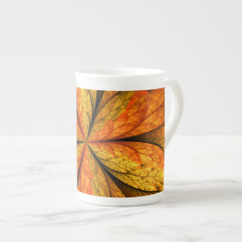 Herfst Plant, modern Abstract fractal kunstblad Porselein Kop