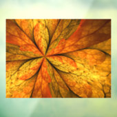 Herfst Plant, modern Abstract fractal kunstblad Raamsticker (Vel 3)