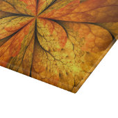 Herfst Plant, modern Abstract fractal kunstblad Snijplank (Hoek)