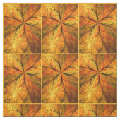 Herfst Plant, modern Abstract fractal kunstblad Stof (Swatch)