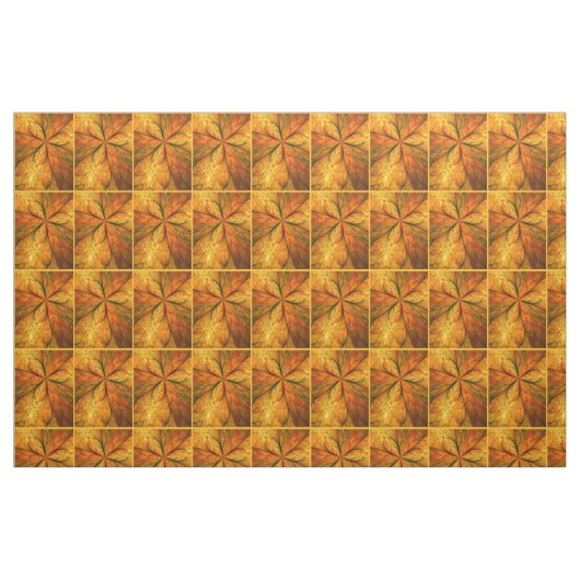 Herfst Plant, modern Abstract fractal kunstblad Stof (Fat Quarter)