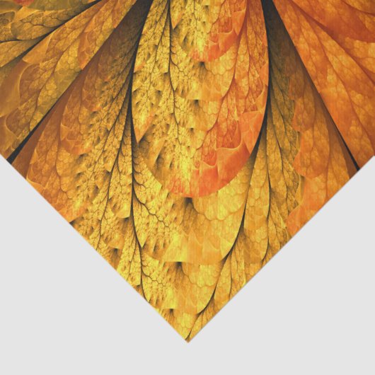 Herfst Plant, modern Abstract fractal kunstblad Tissuepapier (Detail)