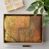 Herfst Plant, modern Abstract fractal kunstblad Tissuepapier (Geschenk)