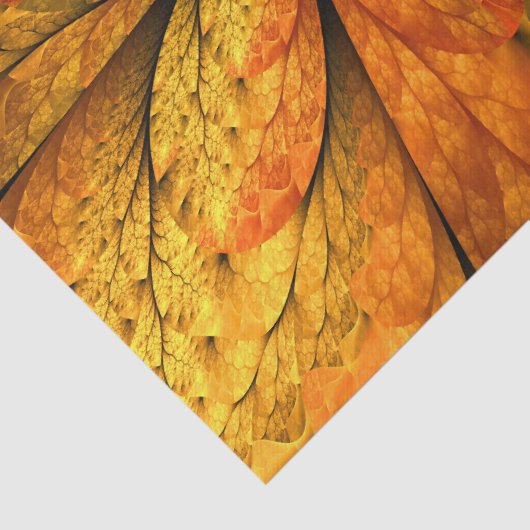 Herfst Plant, modern Abstract fractal kunstblad Tissuepapier (Detail)