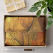 Herfst Plant, modern Abstract fractal kunstblad Tissuepapier (Geschenk)