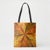 Herfst Plant, modern Abstract fractal kunstblad Tote Bag (Voorkant)