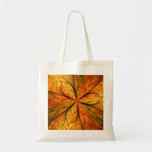 Herfst Plant, modern Abstract fractal kunstblad Tote Bag (Voorkant)
