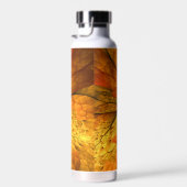 Herfst Plant, modern Abstract fractal kunstblad Waterfles (Rechts)