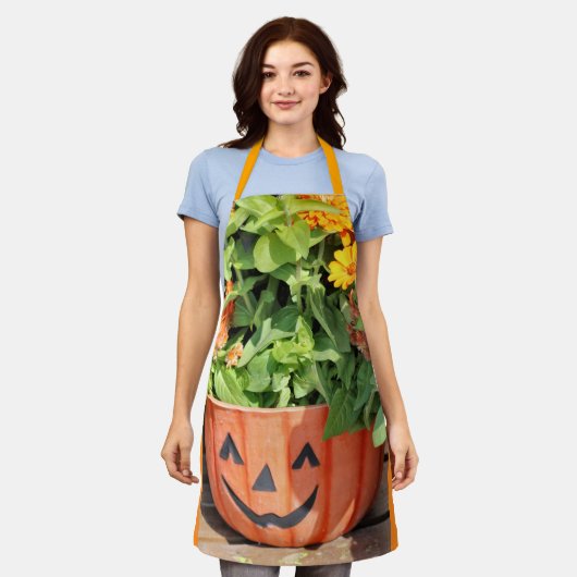 Herfst planter schort (Gedragen)