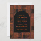 Herfst Platte Vorm Save The Date Trouwkaart Herfst (Achterkant)