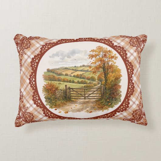Herfst Platteland Accent Kussen (Voorkant)
