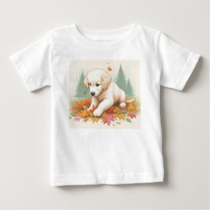 Herfst Plezier met een Golden Retriever Puppy