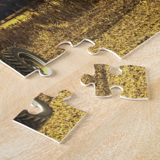 Herfst Plough Tractor Ohio. Legpuzzel (Zijkant)