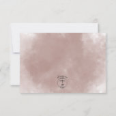 Herfst Plum Bloemen Boeket Bruiloft RSVP Kaartje (Achterkant)