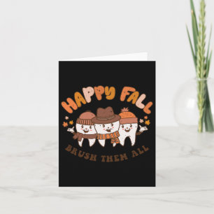 Herfst Poets Ze Alle Tandarts Tanden Dankfeest Vie Kaart