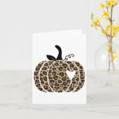 Herfst pomkin Cute Thanksgiving najaarpomp Kaart (Gele Bloem)