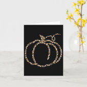 Herfst pomkin Cute Thanksgiving najaarpomp Kaart (Gele Bloem)