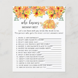 Herfst pomkin floral die mama het beste kent