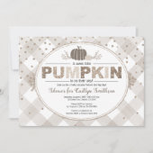 herfst pomkin gingham - neutrale kleuren beige dou kaart (Voorkant)