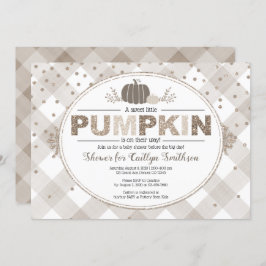 herfst pomkin gingham - neutrale kleuren beige dou kaart