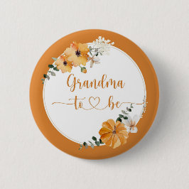 Herfst pomkin Grandma om Button te worden