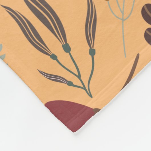 Herfst pomkin hedendaags grafisch patroon fleece b (Hoek)