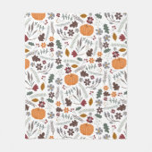 Herfst pomkin hedendaags grafisch patroon fleece deken (Voorkant)