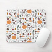 Herfst pomkin hedendaags grafisch patroon muismat (Met muis)