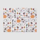 Herfst pomkin hedendaags grafisch patroon tissuepapier (Voorkant)