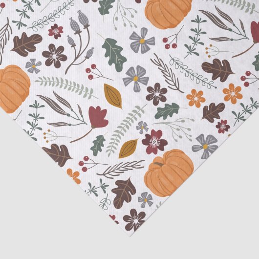 Herfst pomkin hedendaags grafisch patroon tissuepapier (Detail)