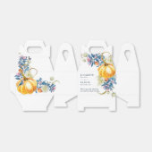 Herfst pompoen aangepaste bruiloft dank u bedankdoosjes (Uitgevouwen)