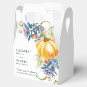 Herfst pompoen aangepaste bruiloft dank u bedankdoosjes (Geopend)