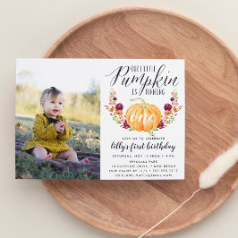 Herfst Pompoen Aangepaste Leeftijd Verjaardagsfees Kaart