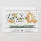 herfst pompoen aangepaste leeftijd verjaardagsfees kaart (Voorkant)