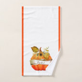 Herfst pompoen aanpasbaar handdoek (Handdoek)