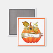 Herfst pompoen aanpasbaar magneet (Voorkant / Achterkant)