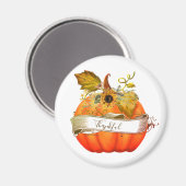 Herfst pompoen aanpasbaar magneet (Voorkant / Achterkant)