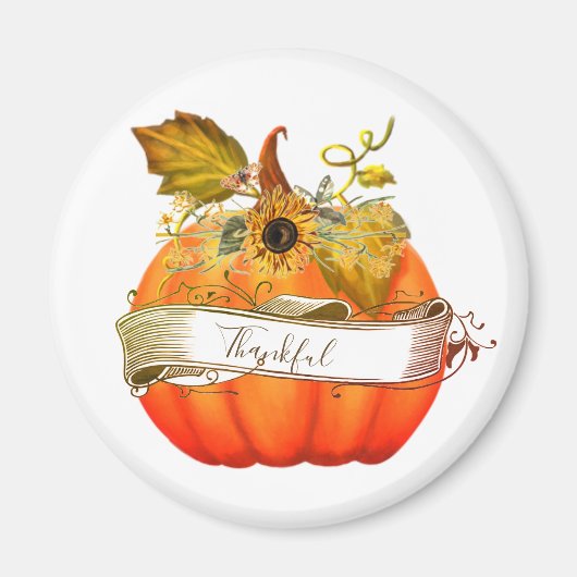 Herfst pompoen aanpasbaar magneet (Voorkant)