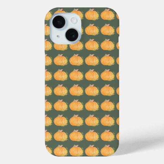 Herfst Pompoen Aquarel Kunst Case-Mate iPhone Case (Achterkant)