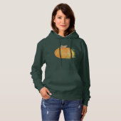 Herfst Pompoen Aquarel Kunst Hoodie (Voorkant volledig)