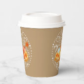 herfst pompoen as papieren bekers (Links)